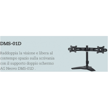 Supporto 2 schermi per scrivania