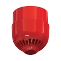 Sirena rossa 32 toni a soffitto flash rosso IP21 CPR