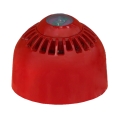 Sirena rossa con flash bianco VAD a soffitto wireless Fusion IP54 CPR