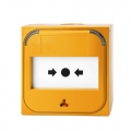 Avvisatore manuale attivazione spegnimento ripristinabile giallo